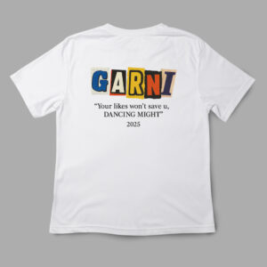 “Garni Collage Type” T-Shirt (White)
